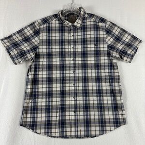 5.11 Tactical, Shirt Men's Size M, Gray and Tan, Snap Buttons, Short Sleeve